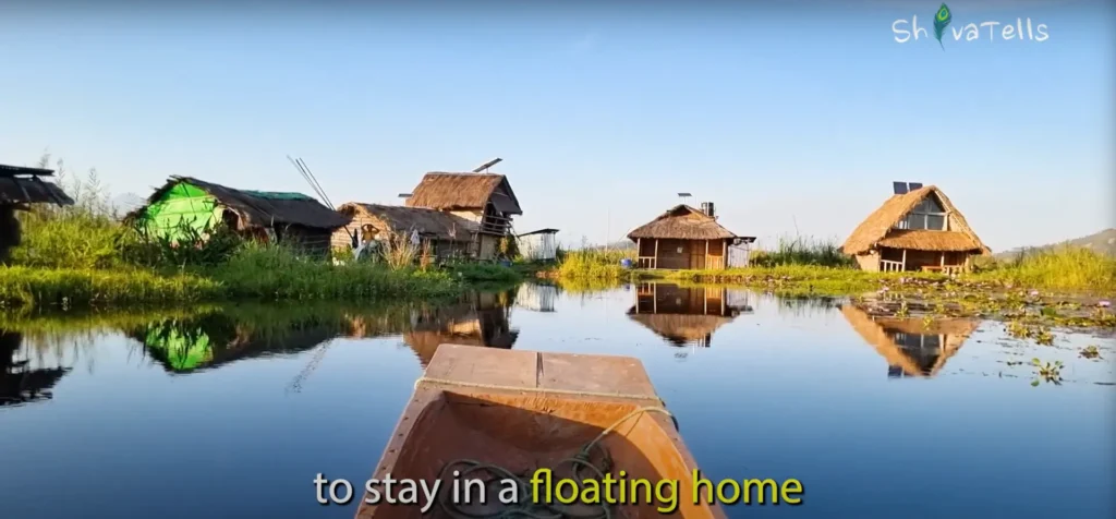 Floating homes and beautiful morning